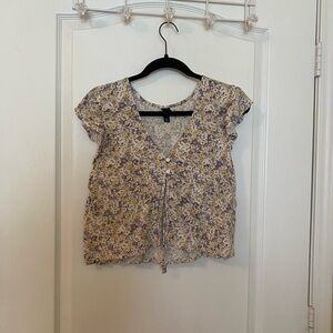 Wild Fable Floral Button Close Blouse